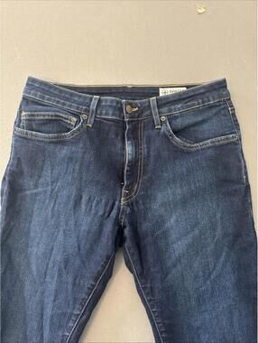 Aviator Fly Light Jeans Mens 32 Blue Straight Leg Stretch Denim USA Made